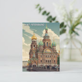 ロシア サンクトペテルブルク 旅行 ポストカード (スタンド正面)
