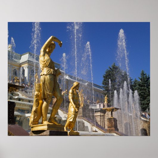 ロシア、サンクトペテルブルク、黄金の像 ポスター (正面)