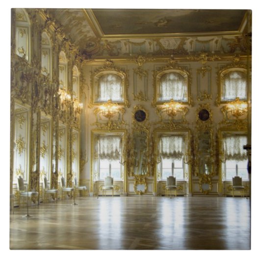 ロシア,サンクトペテルブルグ,ペテルホフパレス(アカ2) タイル (正面)