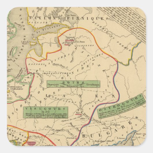 ロシア、スエード、ノルウェー スクエアシール (正面)