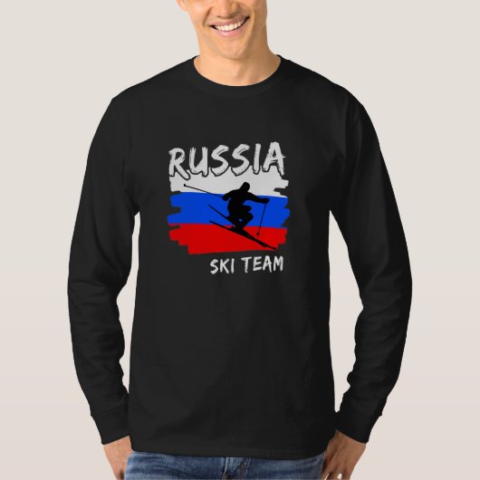 ロシア スキー Tシャツ (正面)