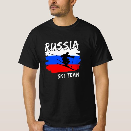 ロシア スキー Tシャツ (正面)