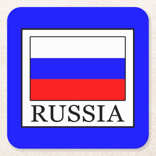 ロシア スクエアペーパーコースター (正面)