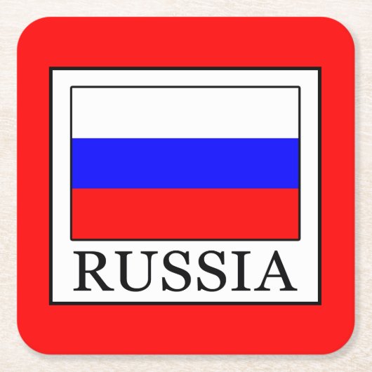 ロシア スクエアペーパーコースター (正面)