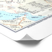 "ロシア（ソ連）: 1976年詳細なクラシック地図 ポスター (角)