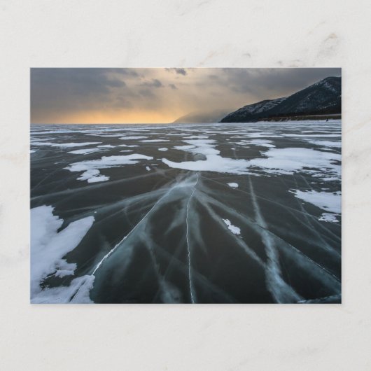 ロシア・バイカル湖  ポストカード (正面)