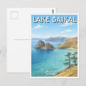 ロシア バイカル湖 旅行 ポストカード (正面/裏面)