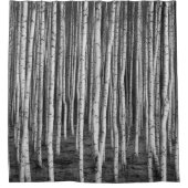 ロシア，ブレゾヴィー樺の木の木 シャワーカーテン (正面)