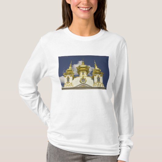 ロシア ペテルゴフ ペテルホフ宮殿 ペーター4世 Tシャツ (正面)