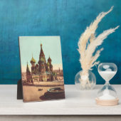 ロシア、モスクワの赤の広場にある聖バシリー寺院 フォトプラーク (側面)