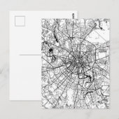 ロシア モスクワ地図 ポストカード (正面/裏面)
