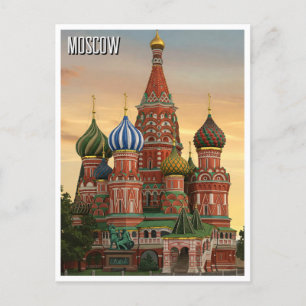 ロシア・モスクワ旅行 ポストカード