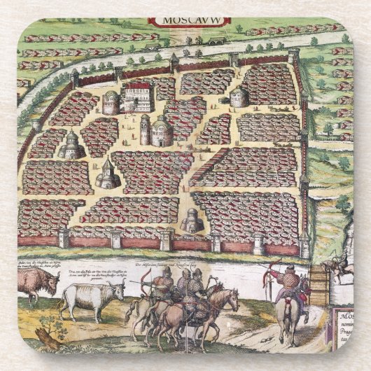 ロシア: モスクワ1591年 コースター (正面)