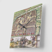 ロシア: モスクワ1591年 スクエア壁時計 (傾斜)