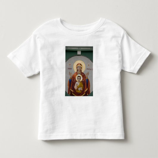 ロシア、モスクワ、スパスカヤ丘、聖三位一体教会 トドラーTシャツ (正面)