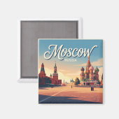ロシア モスクワ マグネット (正面/裏面)