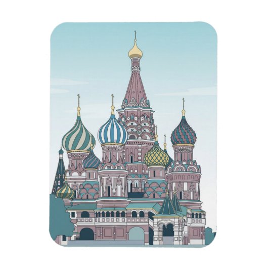 ロシア モスクワ 旅行 マグネット (縦)