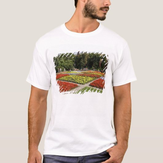 ロシア、モスクワ、赤の広場、アレクサンドロフ庭園 Tシャツ (正面)