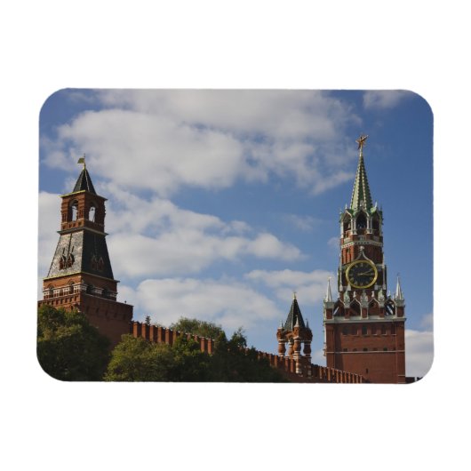 ロシア モスクワ 赤の広場 スパッスカヤ塔 マグネット (横)