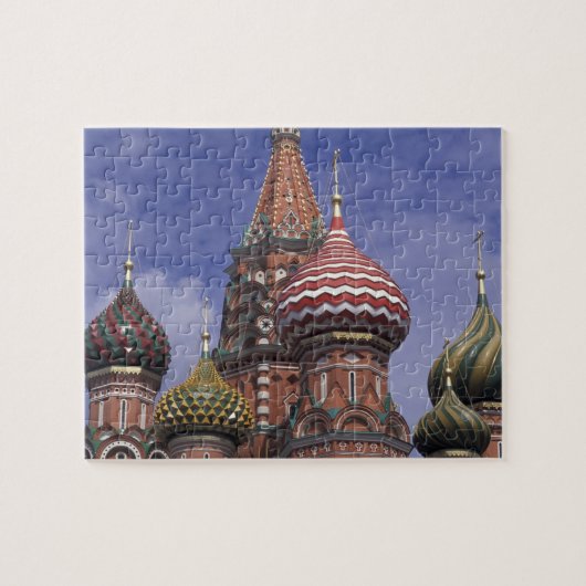 ロシア、モスクワ、赤の広場。有名な聖の玉ねぎ ジグソーパズル (横)