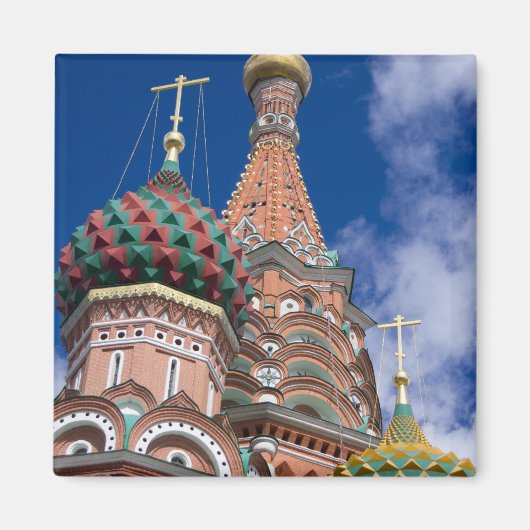 ロシア モスクワ 赤の広場 聖バシリイ大聖堂 5 マグネット (正面)
