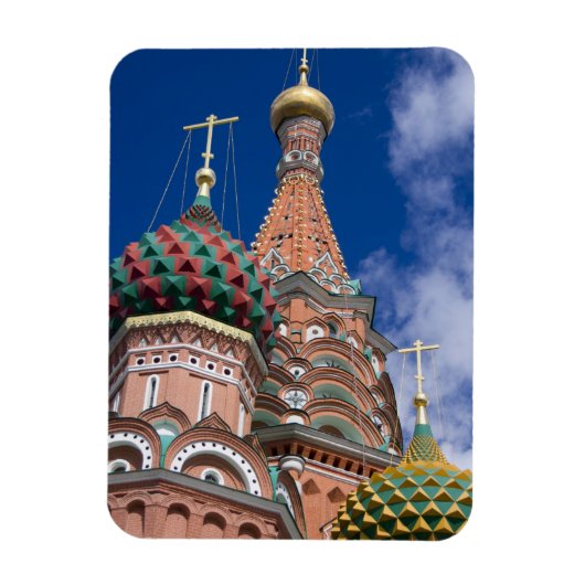 ロシア モスクワ 赤の広場 聖バシリイ大聖堂 5 マグネット (縦)