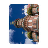 ロシア、モスクワ、赤の広場 聖バシルの2 マグネット (縦)