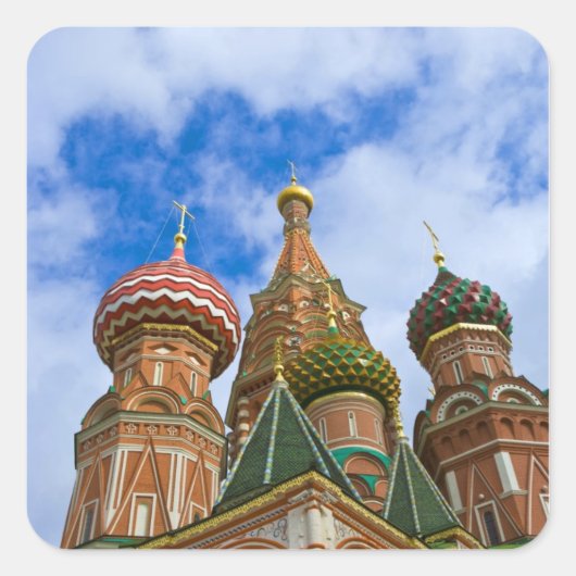 ロシア、モスクワ、赤の広場、聖ワシリイ大聖堂 スクエアシール (正面)