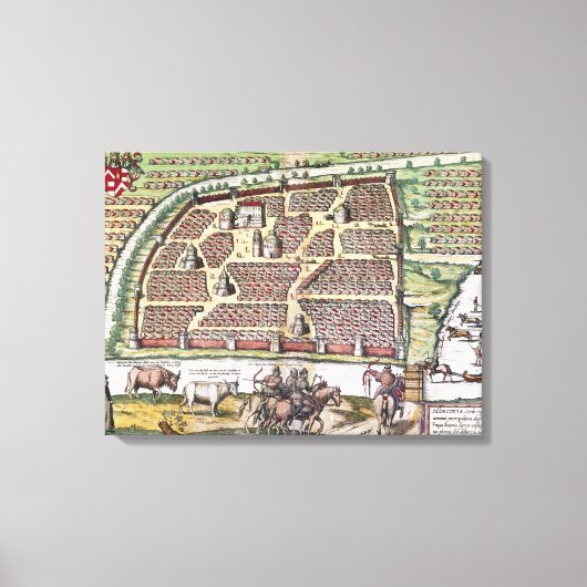 ロシア：モスクワ、1591年 キャンバスプリント (正面)