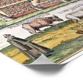 ロシア：モスクワ、1591年 ポスター (角)