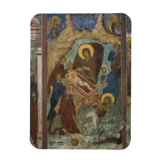 ロシア ヤロスラヴリ 聖人2の聖堂のフレスコ画 マグネット (縦)