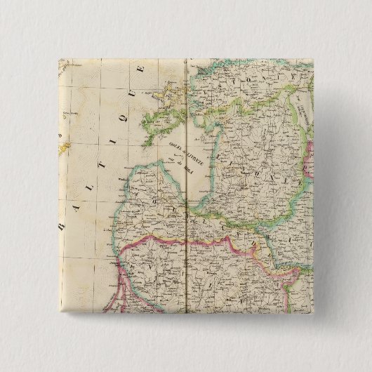 ロシア、ヨーロッパ9 缶バッジ (正面)