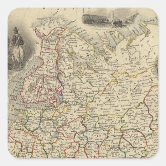 ロシア（ヨーロッパ） 2 スクエアシール (正面)