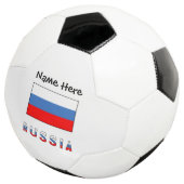 ロシア ロシア国旗 ブラック 個人名入れ サッカーボール (3/4)