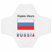 ロシア ロシア国旗 ブラック 個人名入れ サッカーボール (フラット)