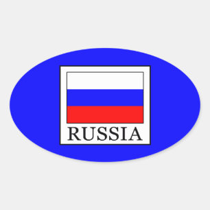 ロシア 楕円形シール