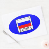 ロシア 楕円形シール (封筒)