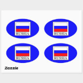 ロシア 楕円形シール (シート)
