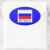 ロシア 楕円形シール (バッグ)