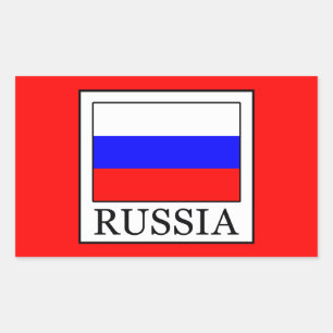 ロシア 長方形シール