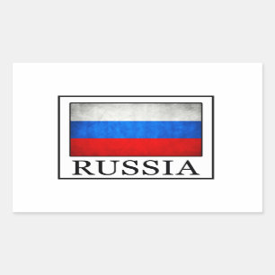 ロシア 長方形シール