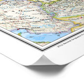 "ロシア: 2012/present – 詳細壁地図… ポスター (角)