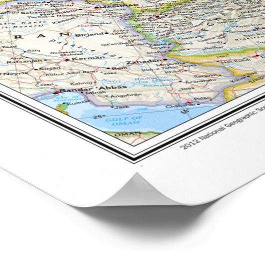 "ロシア： 2012/present – 詳細壁地図… ポスター (角)