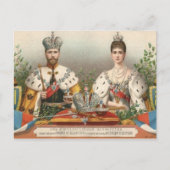 ロシア#283の即位の皇帝ニコラス及びTsarina ポストカード (正面)