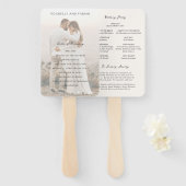 ロシェルクリームエレガモダンントウェディング ハンドファン (正面&裏面)