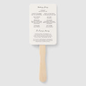 ロシェルクリームエレガモダンントウェディング ハンドファン (裏面)