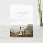 ロシェルモダンタコンテンポラリーウペエレガントな結婚式 招待状 (裏面)