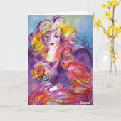 ロシナ/ベネチアンマスカレードボール カード (黄色い花)