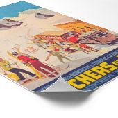 ロシャーズデナイスイスヴィンテージスキートラベル ポスター (角)