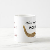 ロシュおもしろいハシャナショファートランペット引用文 コーヒーマグカップ (中央)